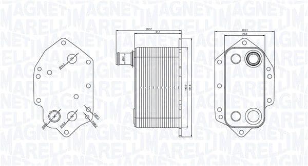 Eļļas radiators, Motoreļļa MAGNETI MARELLI 350300004000 1