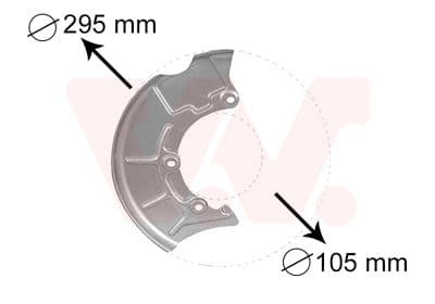 Dubļu sargs, Bremžu disks VAN WEZEL 5888372 1