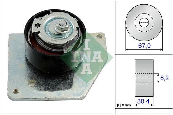 Spriegotājrullītis, Gāzu sadales mehānisma piedziņas siksna INA 531 0858 10 1