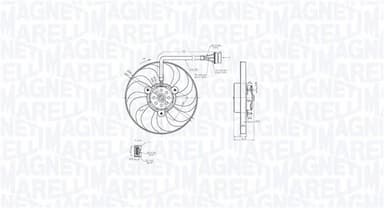 Ventilators, Motora dzesēšanas sistēma MAGNETI MARELLI 069422876010 1