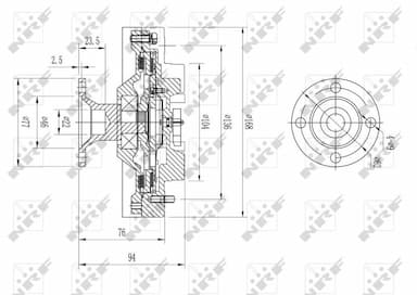 Sajūgs, Radiatora ventilators NRF 49621 5