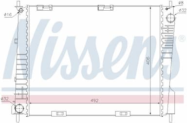 Radiators, Motora dzesēšanas sistēma NISSENS 67283 5