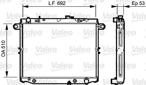 Radiators, Motora dzesēšanas sistēma VALEO 734192 1