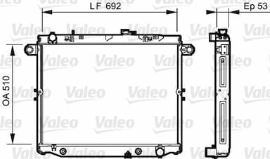 Radiators, Motora dzesēšanas sistēma VALEO 734192 1