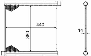 Radiators, Motora dzesēšanas sistēma MAHLE CR 1124 000P 1