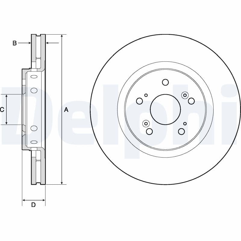 Bremžu diski DELPHI BG4808C 1