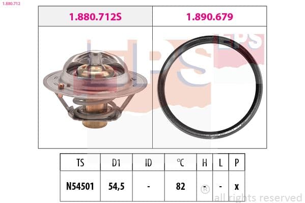 Termostats, Dzesēšanas šķidrums EPS 1.880.712 1