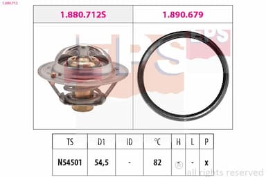 Termostats, Dzesēšanas šķidrums EPS 1.880.712 1