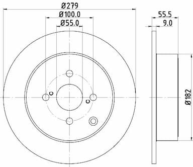 Bremžu diski HELLA 8DD 355 110-511 4