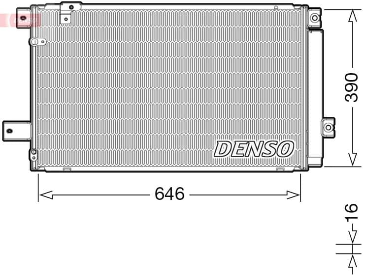 Kondensators, Gaisa kond. sistēma DENSO DCN50049 1