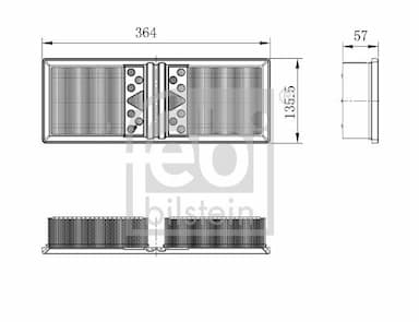 Gaisa filtrs FEBI BILSTEIN 101662 2