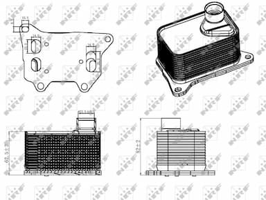 Eļļas radiators, Motoreļļa NRF 31330 5