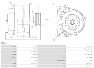 Ģenerators AS-PL A5014 5