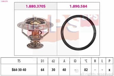 Termostats, Dzesēšanas šķidrums EPS 1.880.370 1