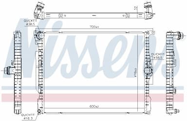 Radiators, Motora dzesēšanas sistēma NISSENS 606514 5