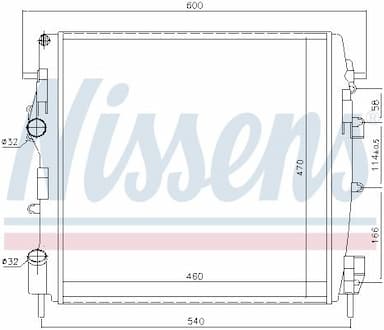 Radiators, Motora dzesēšanas sistēma NISSENS 63762 5