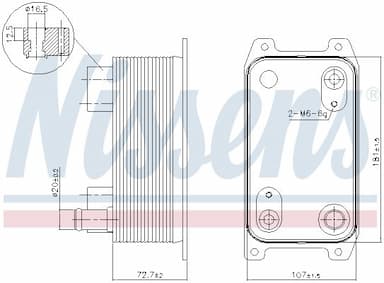 Eļļas radiators, Automātiskā pārnesumkārba NISSENS 90941 5