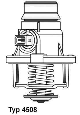 Termostats, Dzesēšanas šķidrums BorgWarner (Wahler) 4508.101D 1