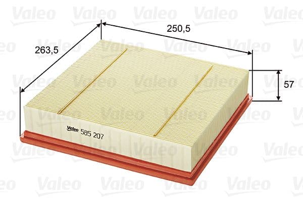 Gaisa filtrs VALEO 585207 1