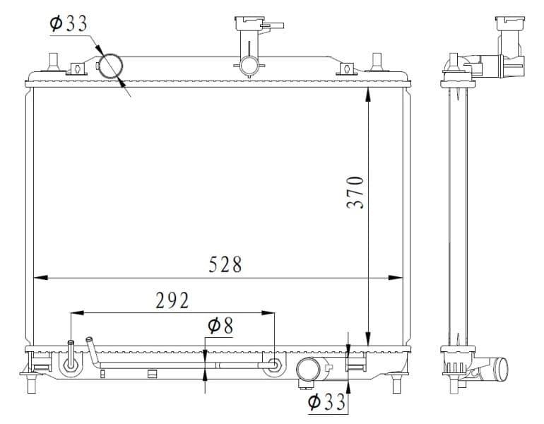 Radiators, Motora dzesēšanas sistēma NRF 550015 1