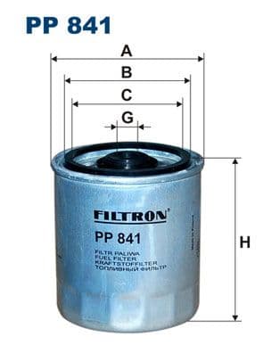 Degvielas filtrs FILTRON PP 841 1