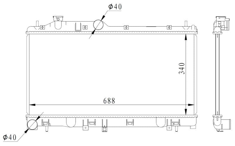 Radiators, Motora dzesēšanas sistēma NRF 59116 1