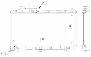 Radiators, Motora dzesēšanas sistēma NRF 59116 1