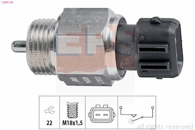 Slēdzis, Atpakaļgaitas signāla lukturis EPS 1.860.126 1