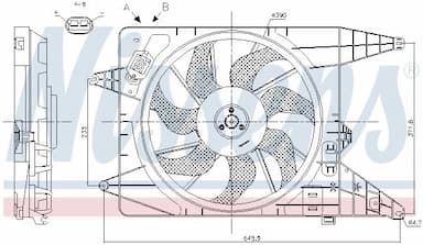 Ventilators, Motora dzesēšanas sistēma NISSENS 85890 6