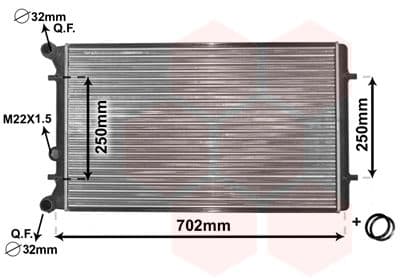 Radiators, Motora dzesēšanas sistēma VAN WEZEL 03002155 1