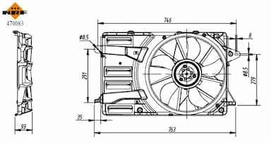 Ventilators, Motora dzesēšanas sistēma NRF 470083 1