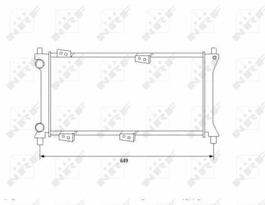 Radiators, Motora dzesēšanas sistēma NRF 58225 5