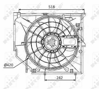 Ventilators, Motora dzesēšanas sistēma NRF 47026 2