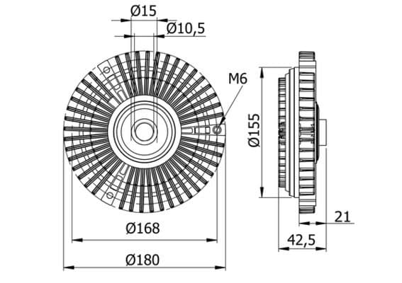 Sajūgs, Radiatora ventilators MAHLE CFC 71 000S 1