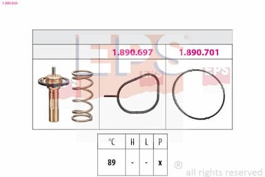 Termostats, Dzesēšanas šķidrums EPS 1.880.826 1