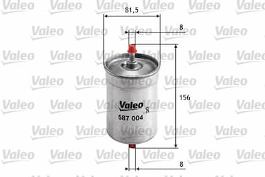 Degvielas filtrs VALEO 587004 1