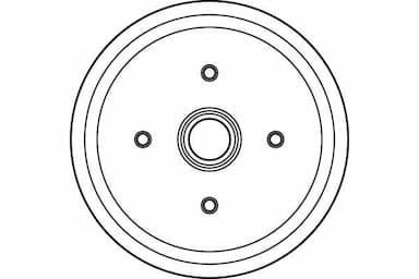 Bremžu trumulis TRW DB4028 2
