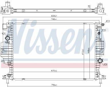 Radiators, Motora dzesēšanas sistēma NISSENS 620156 5