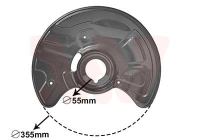 Dubļu sargs, Bremžu disks VAN WEZEL 3041372 1