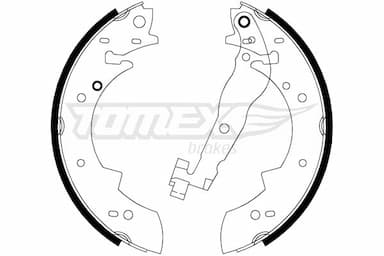 Bremžu loku komplekts TOMEX Brakes TX 20-62 1