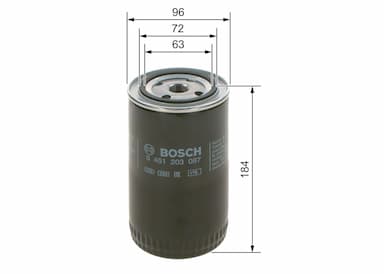 Eļļas filtrs BOSCH 0 451 203 087 5