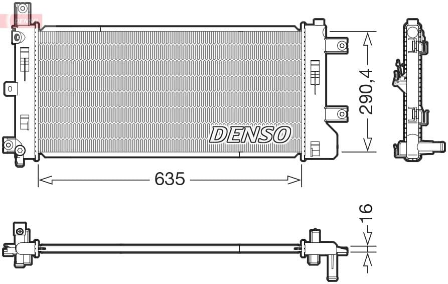 Radiators, Motora dzesēšanas sistēma DENSO DRM46105 1