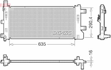 Radiators, Motora dzesēšanas sistēma DENSO DRM46105 1