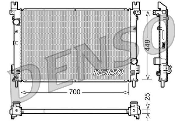 Radiators, Motora dzesēšanas sistēma DENSO DRM06001 1