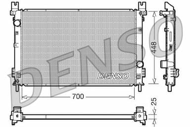 Radiators, Motora dzesēšanas sistēma DENSO DRM06001 1