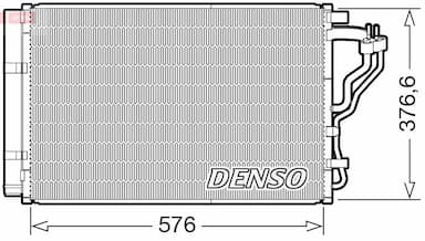 Kondensators, Gaisa kond. sistēma DENSO DCN43008 1