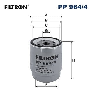 Degvielas filtrs FILTRON PP 964/4 1