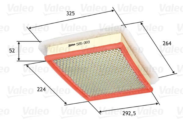 Gaisa filtrs VALEO 585069 1