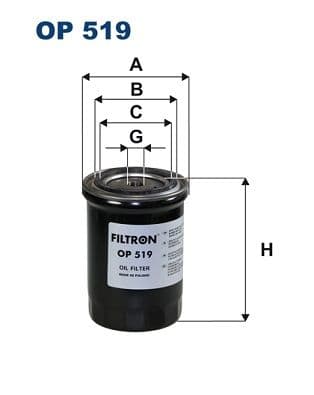 Eļļas filtrs FILTRON OP 519 1