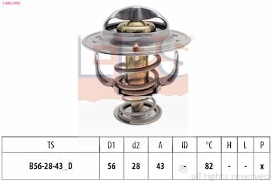 Termostats, Dzesēšanas šķidrums EPS 1.880.399S 1